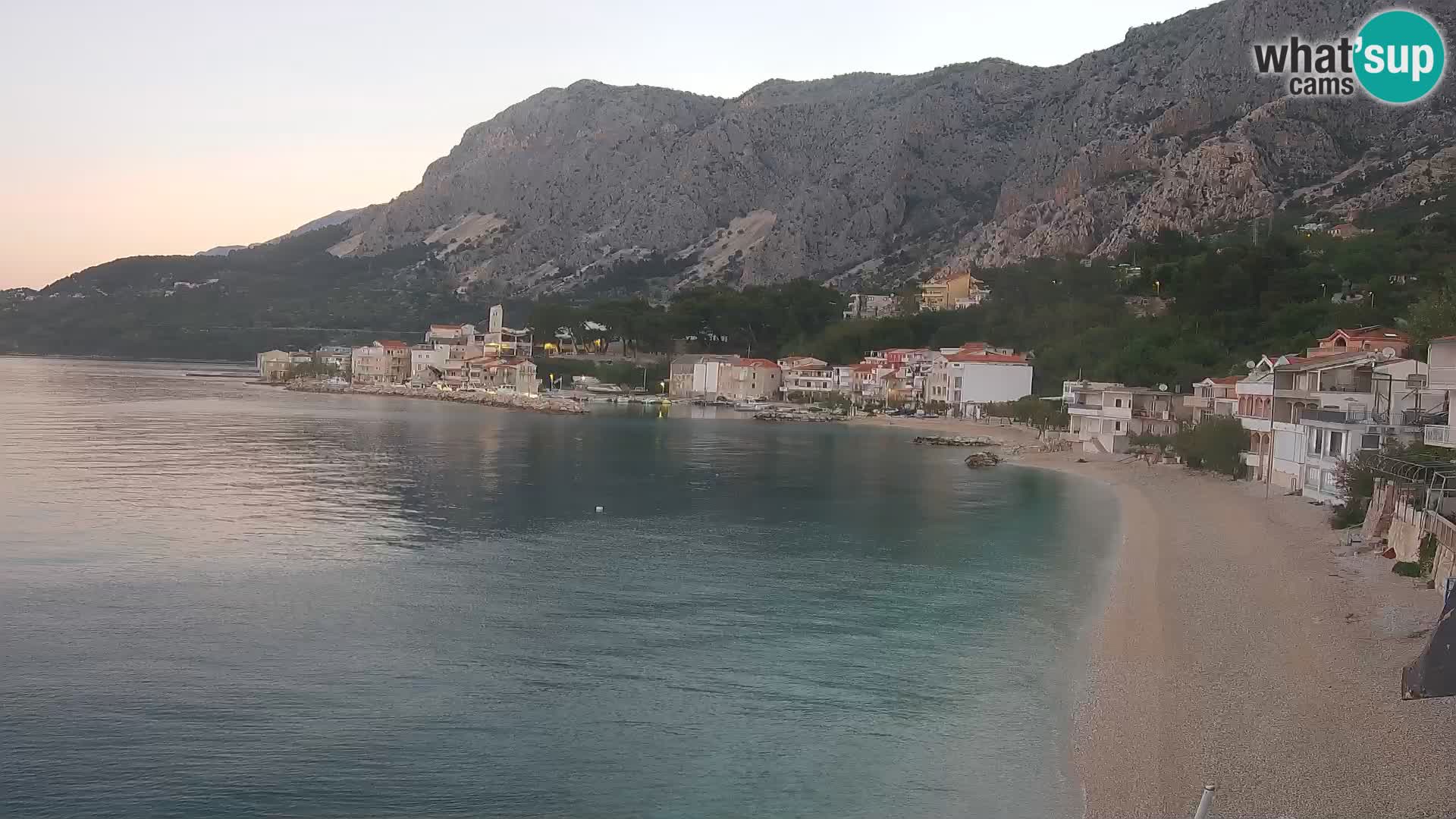 Web Kamera Drašnice (Podgora) – Plaža sa Apartmana Ober