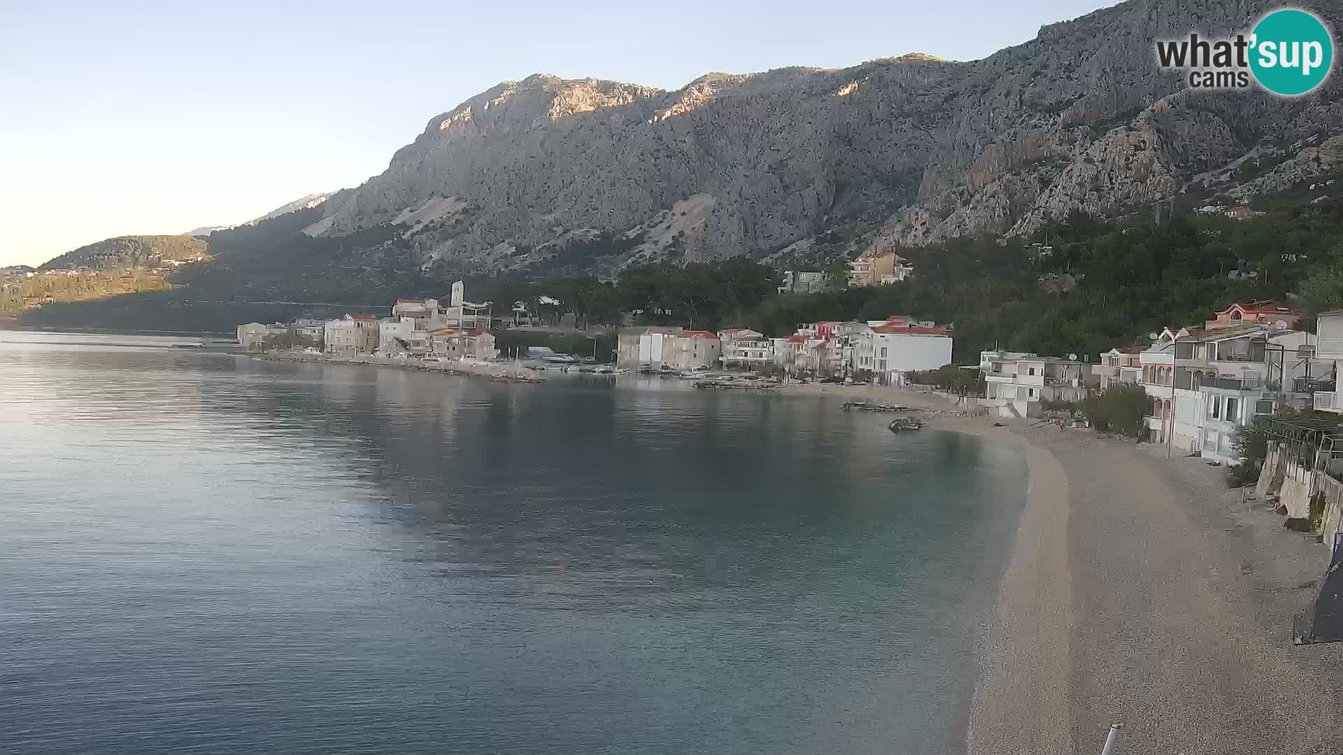 Webcam Drašnice (Podgora)  – Spiaggia