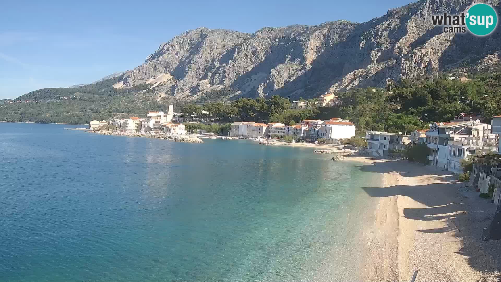 Webcam Drašnice (Podgora)  – Plage
