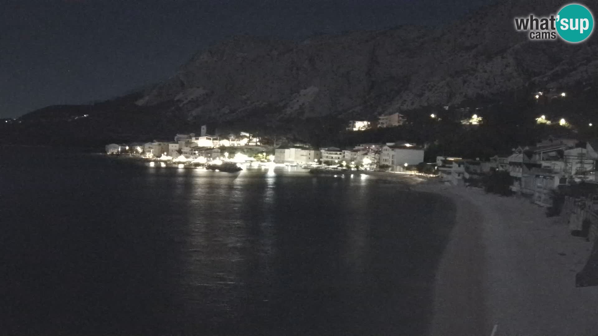 Web Kamera Drašnice (Podgora) – Plaža sa Apartmana Ober