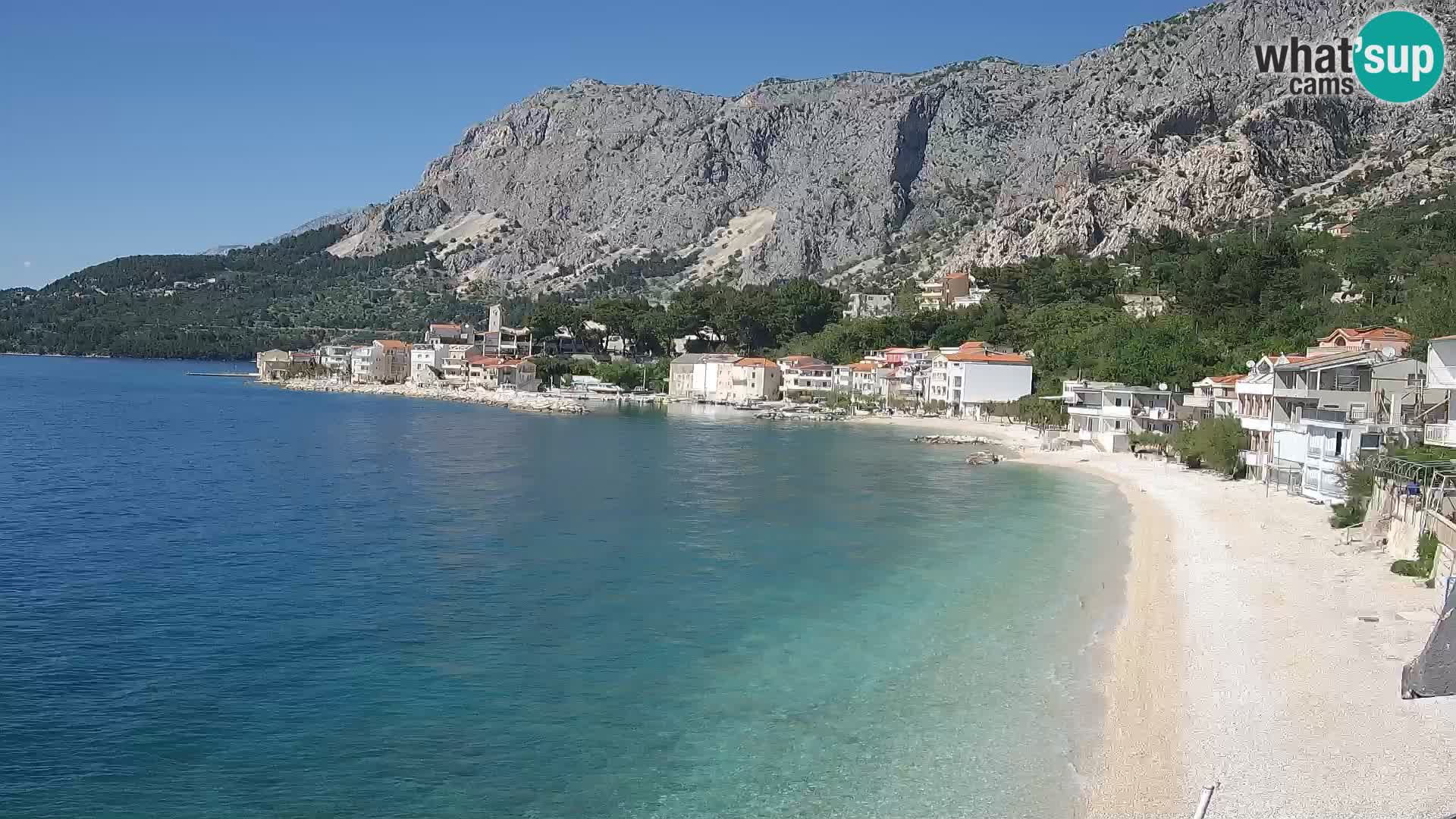 Webcam Drašnice (Podgora)  – Spiaggia