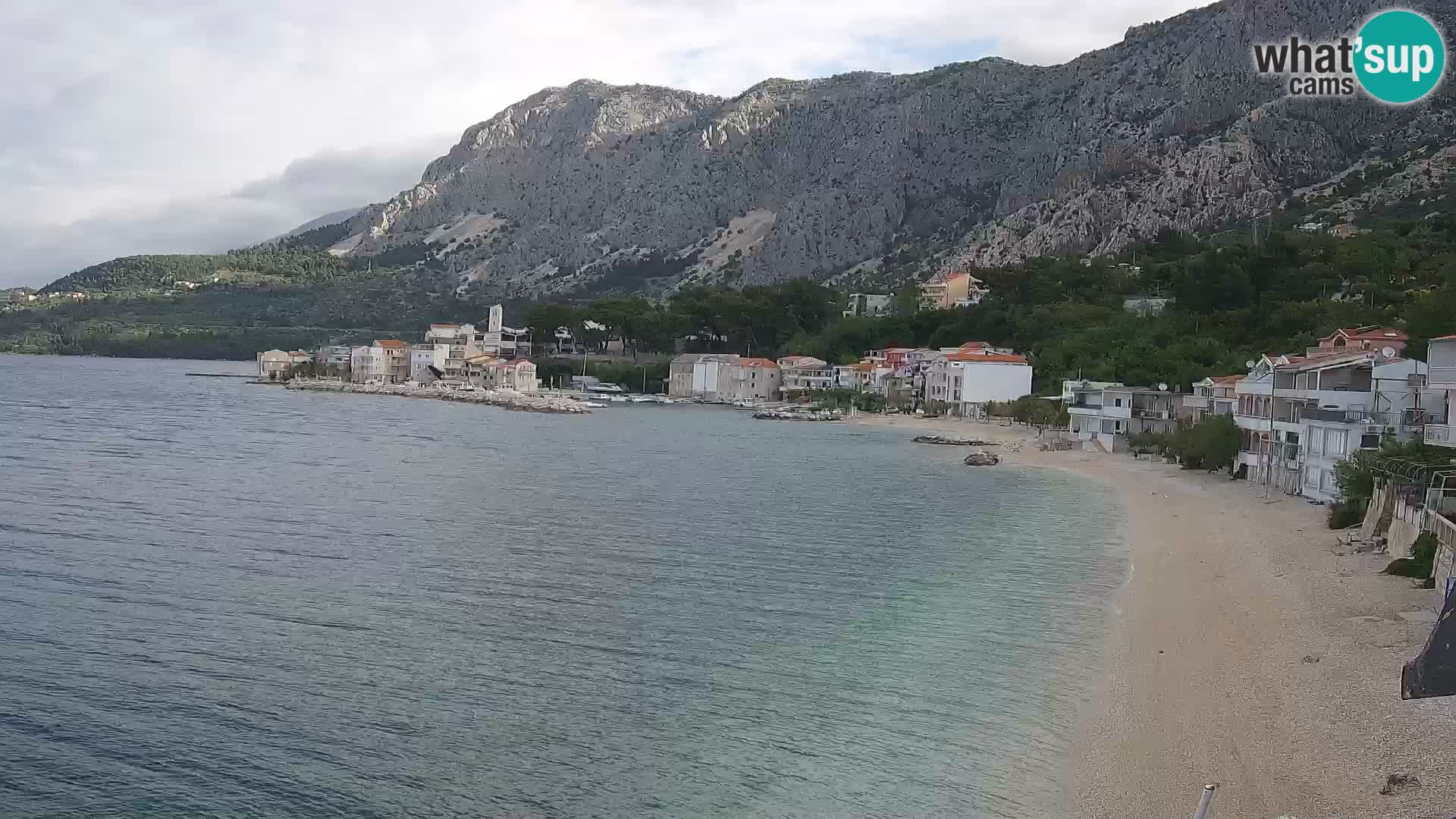 Webcam Drašnice (Podgora)  – Spiaggia