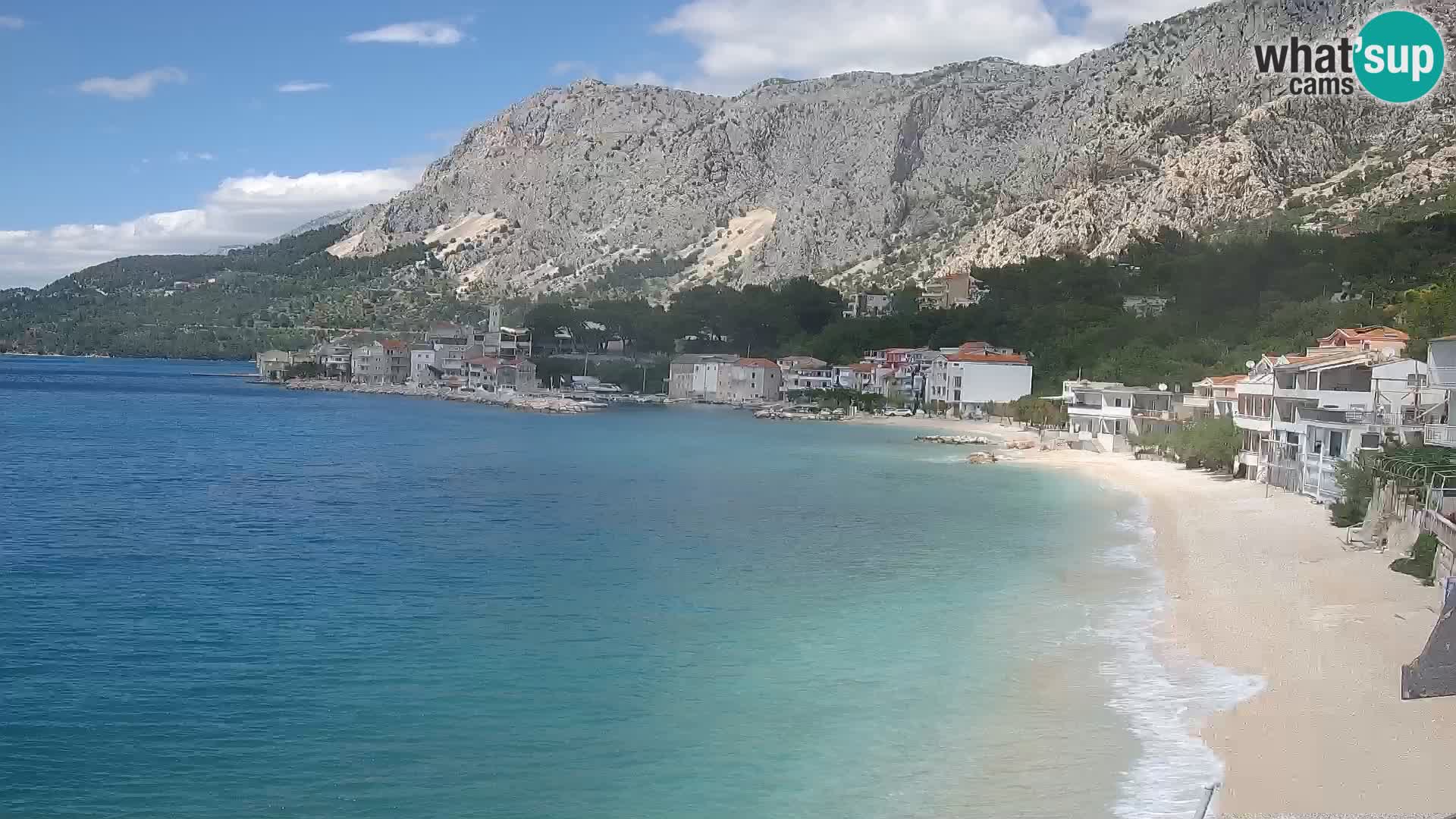 Web Kamera Drašnice (Podgora) – Plaža sa Apartmana Ober