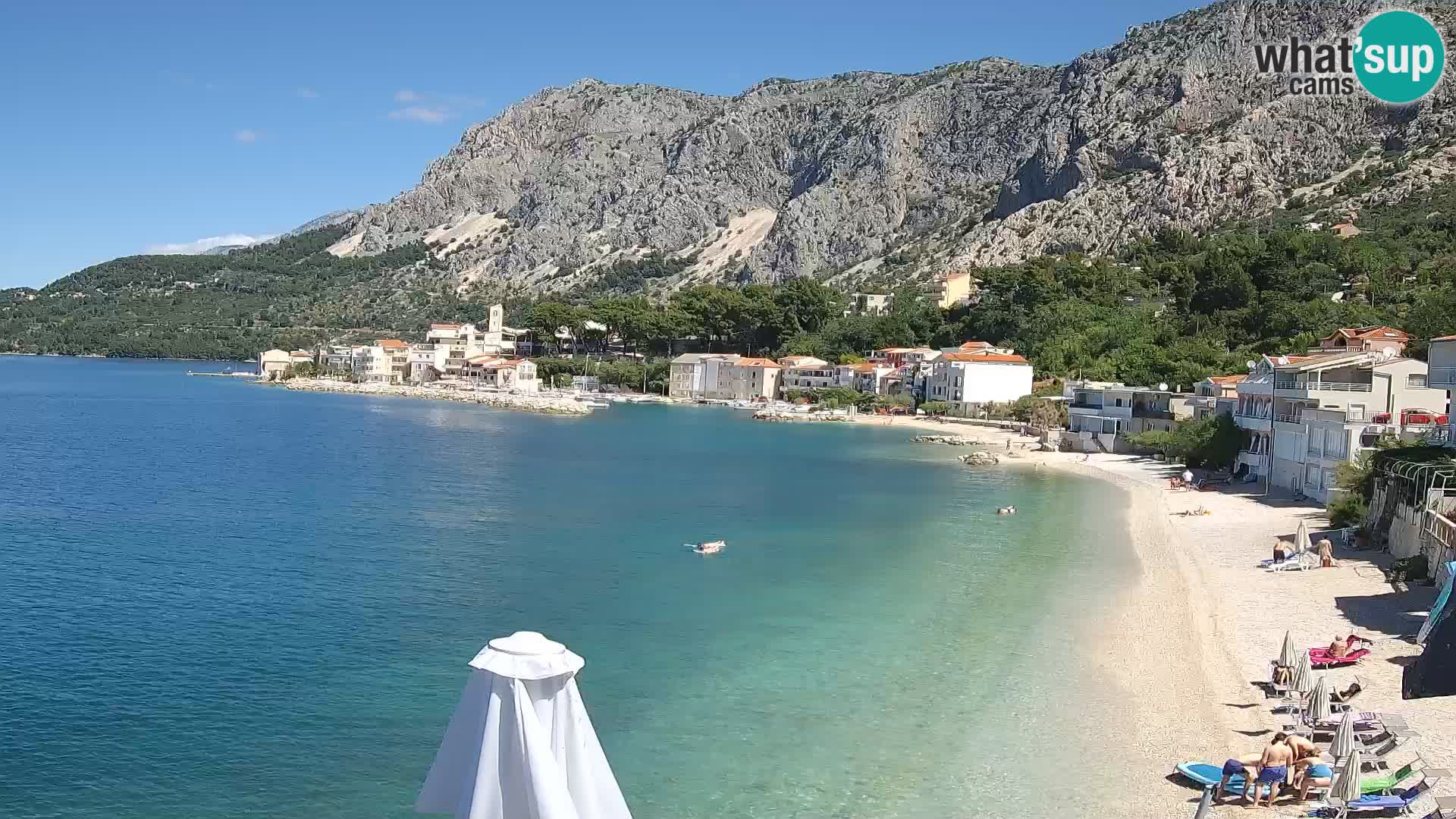 Web Kamera Drašnice (Podgora) – Plaža sa Apartmana Ober
