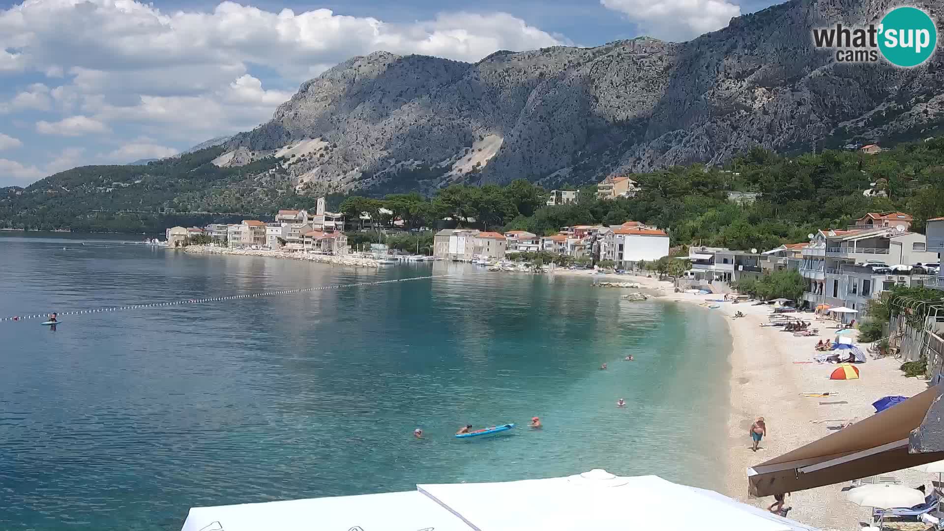 Webcam Drašnice (Podgora)  – Spiaggia