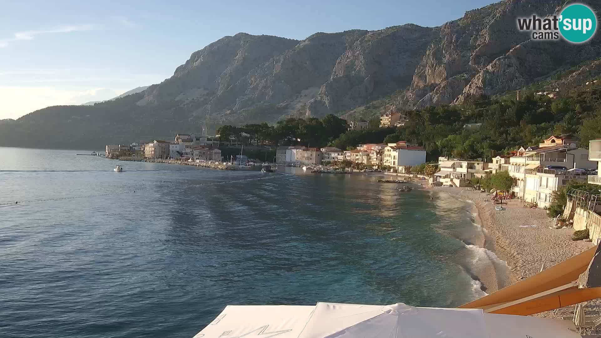 Webcam Drašnice (Podgora)  – Spiaggia
