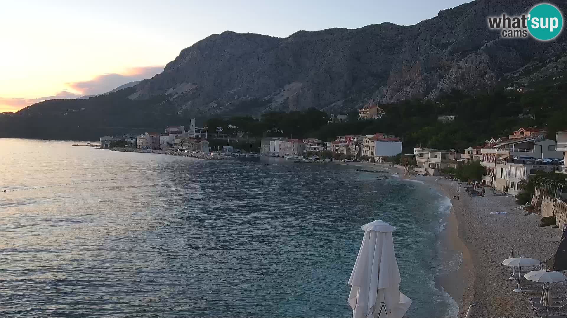 Webcam Drašnice (Podgora)  – Spiaggia