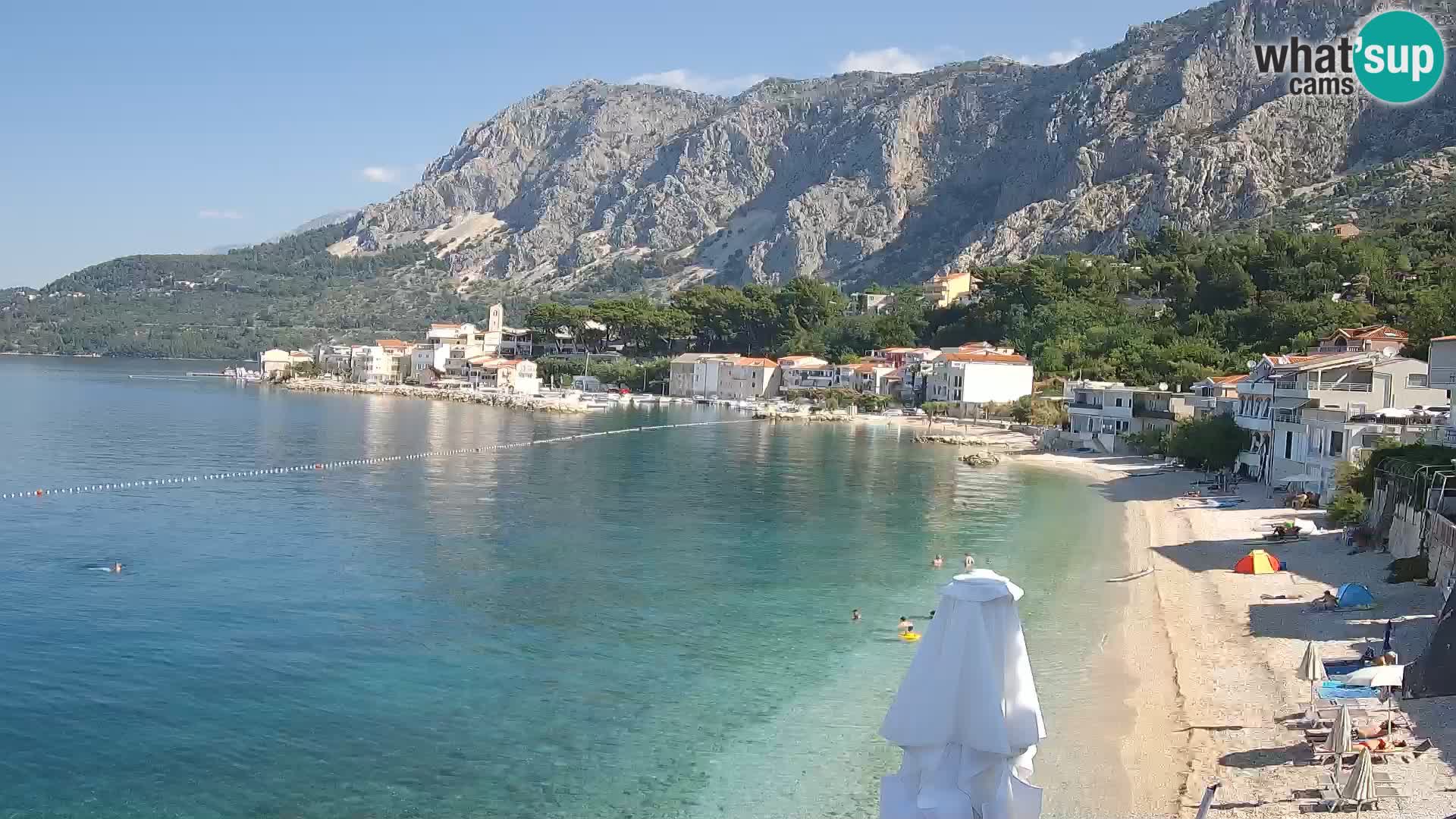 Webcam Drašnice (Podgora)  – Playa
