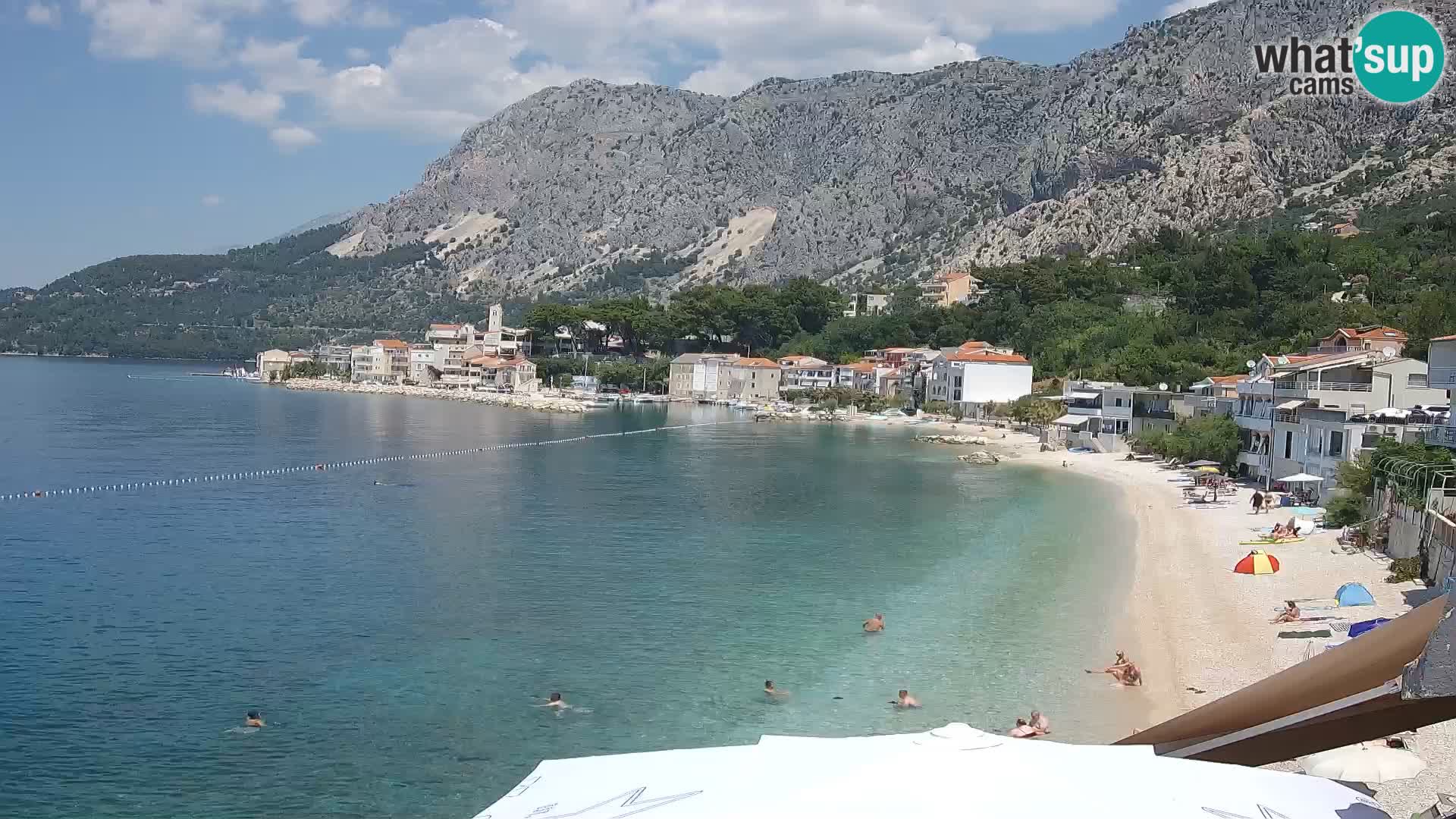 Webcam Drašnice (Podgora)  – Plage
