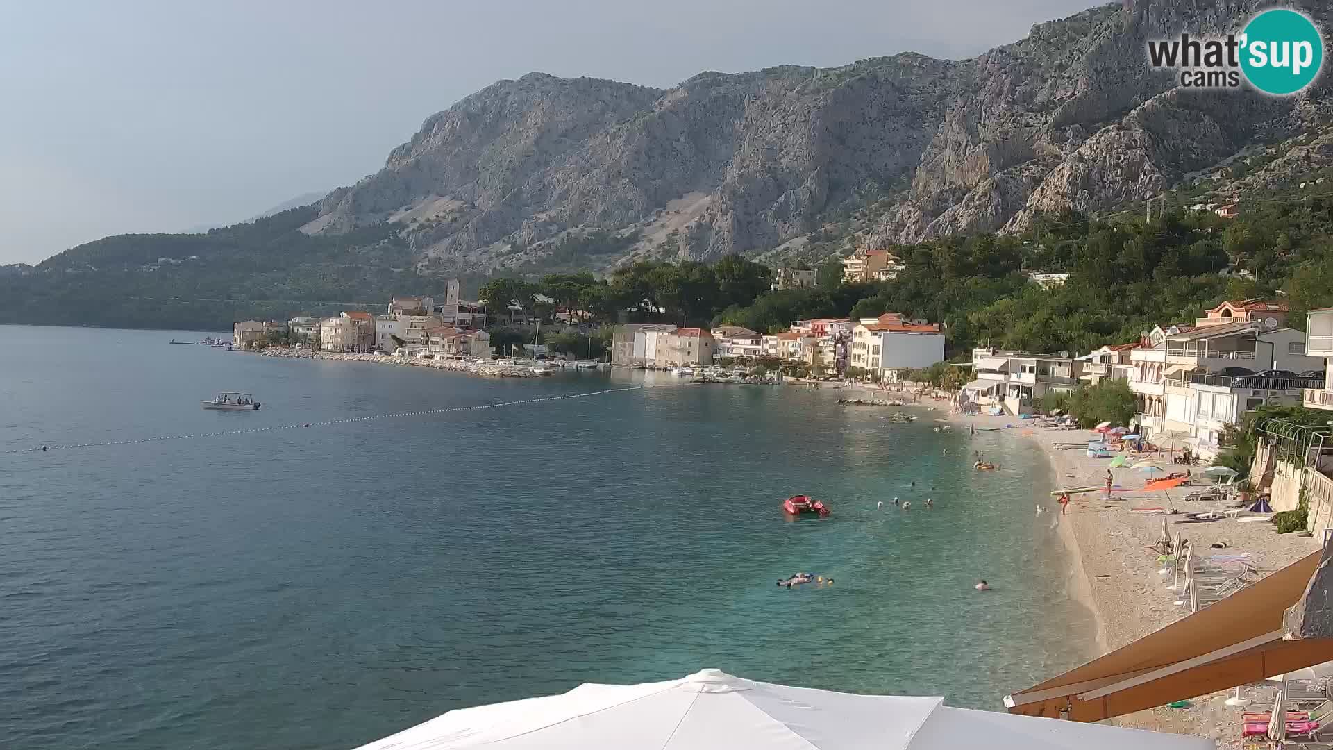 Web Kamera Drašnice (Podgora) – Plaža sa Apartmana Ober