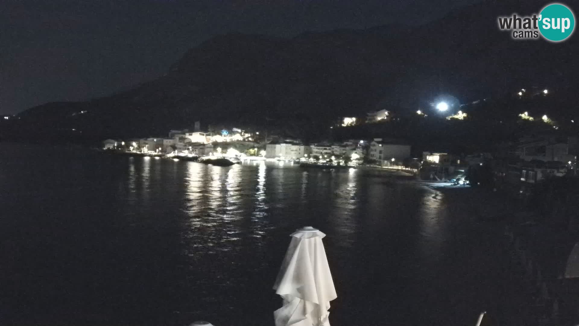 Webcam Drašnice (Podgora)  – Spiaggia