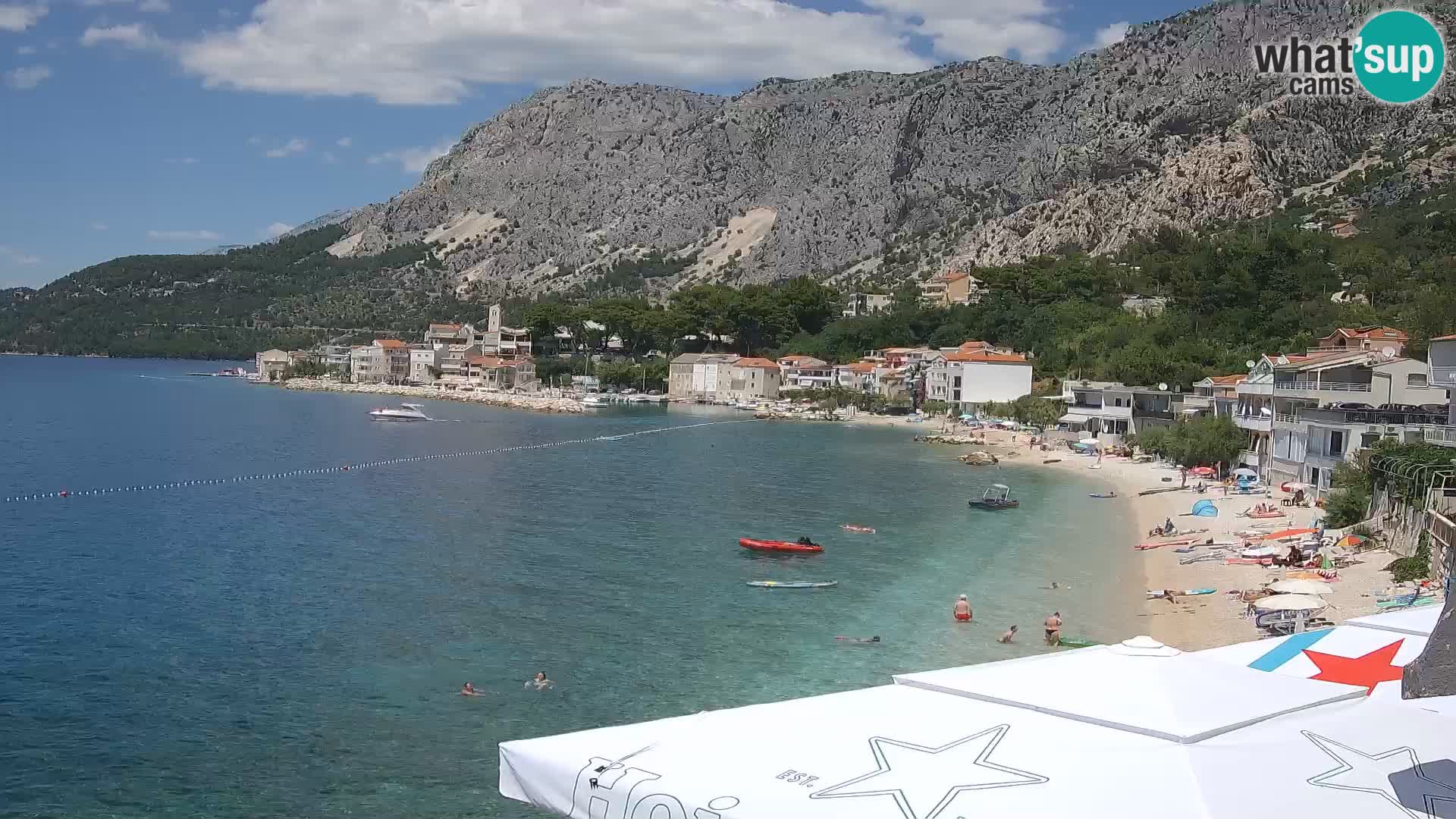 Webcam Drašnice (Podgora)  – Plage