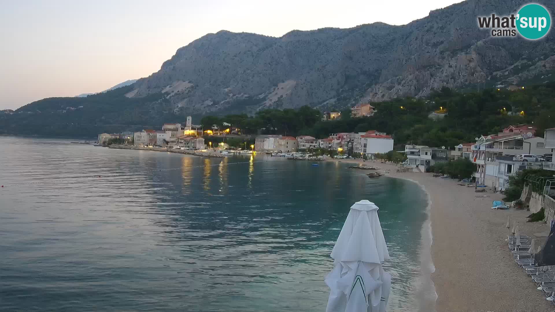Webcam Drašnice (Podgora)  – Spiaggia