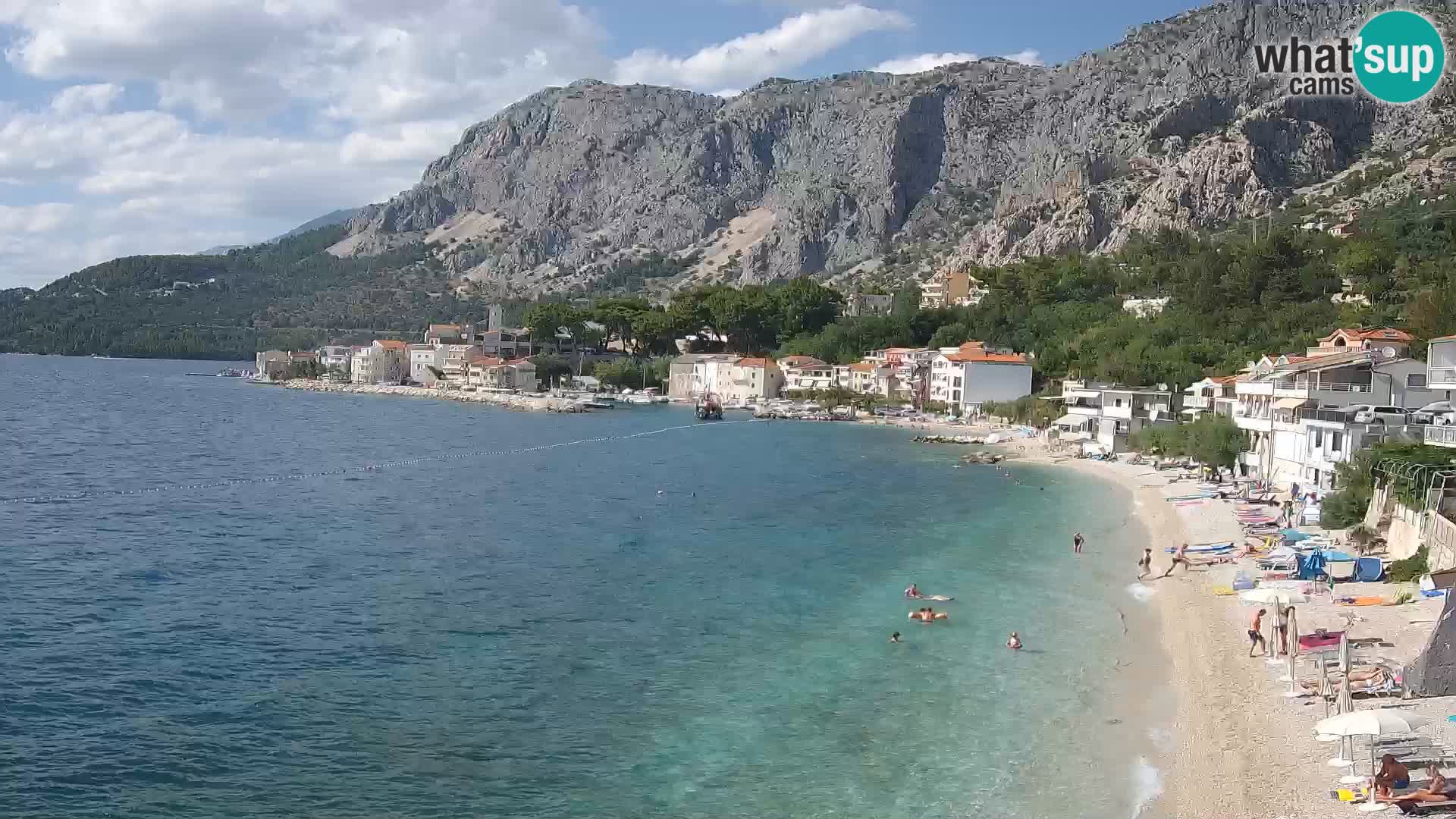 Webcam Drašnice (Podgora)  – Spiaggia