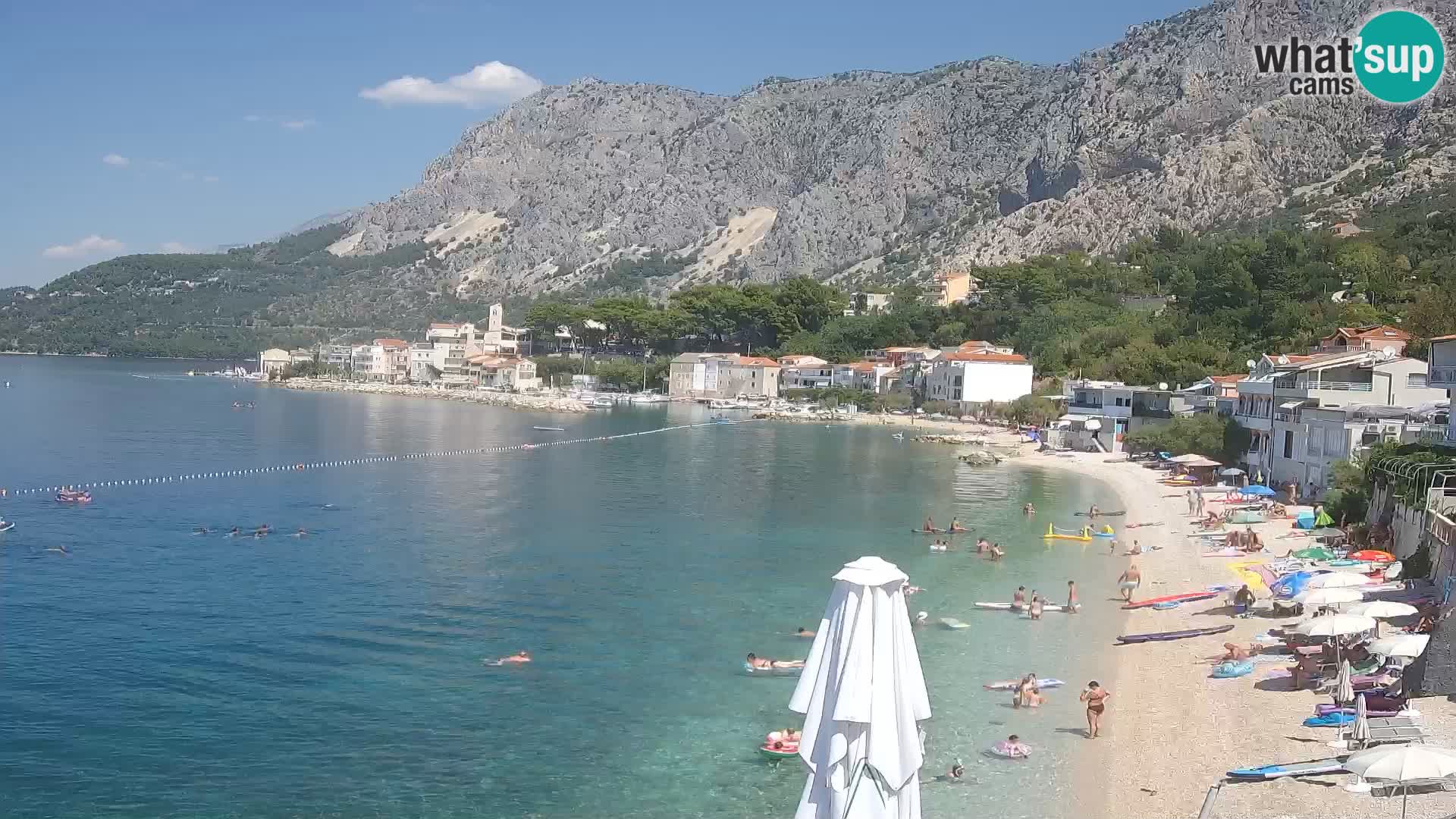 Webcam Drašnice (Podgora)  – Spiaggia