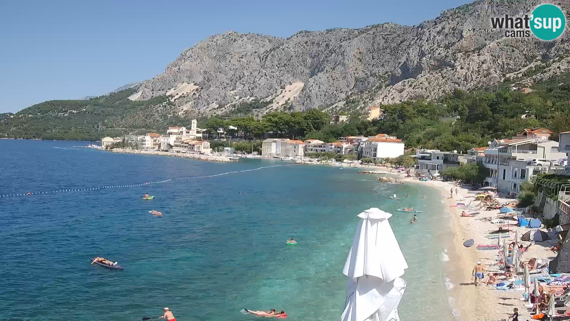 Webcam Drašnice (Podgora)  – Strand