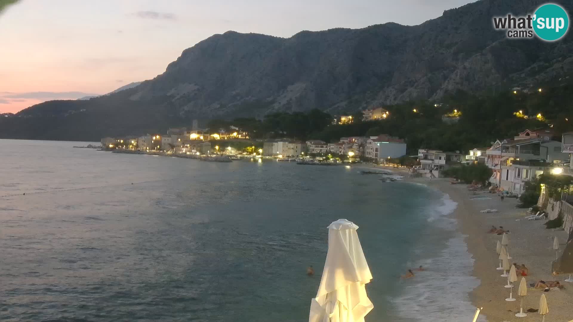 Webcam Drašnice (Podgora)  – Beach – Ober apartments