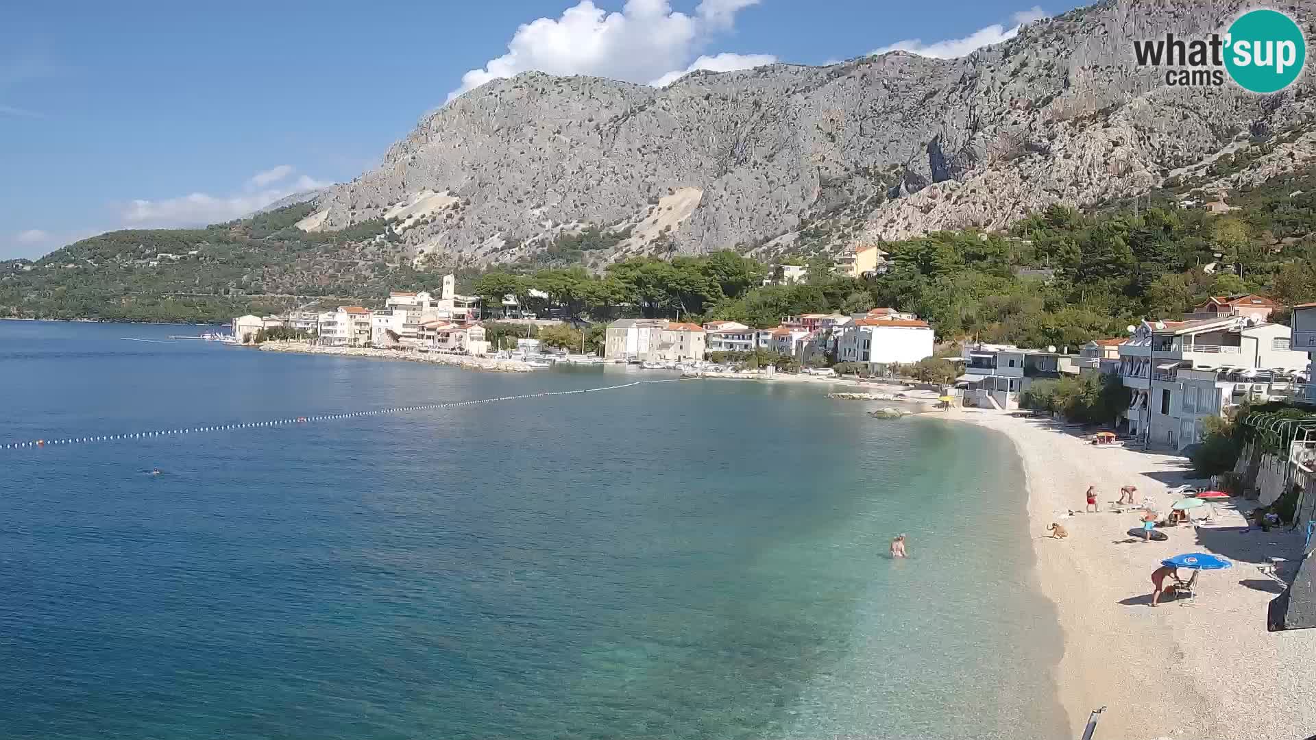Webcam Drašnice (Podgora)  – Spiaggia