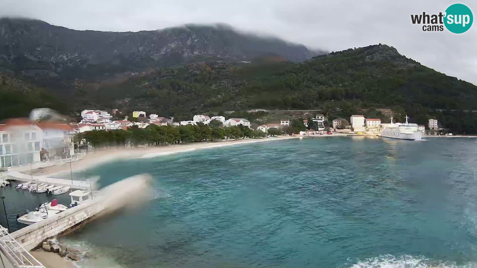 Spletna kamera v živo Drvenik – Makarska – Dalmacija – Hrvaška