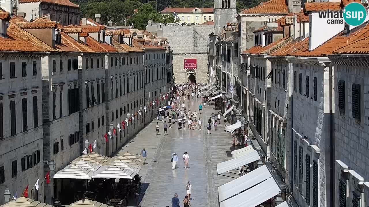 Kamera v zivo Dubrovnik – panorama na stari del mesta