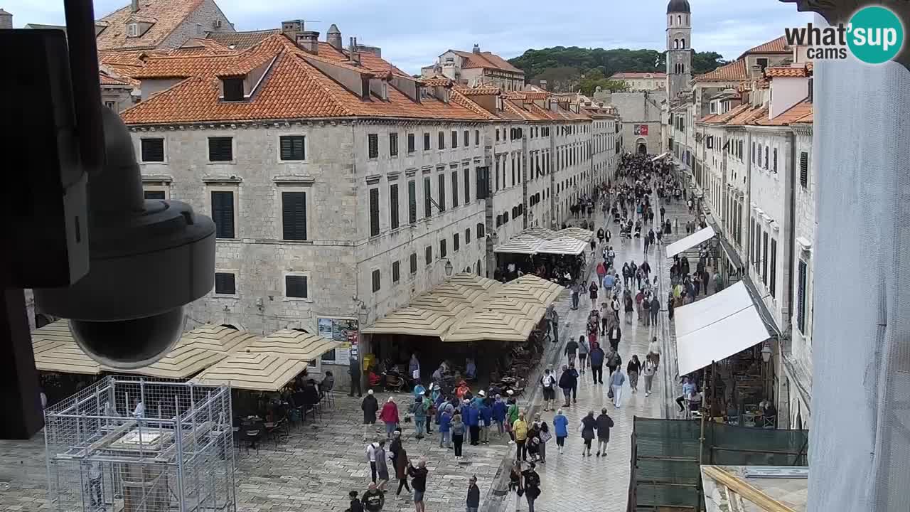 Kamera v zivo Dubrovnik – panorama na stari del mesta