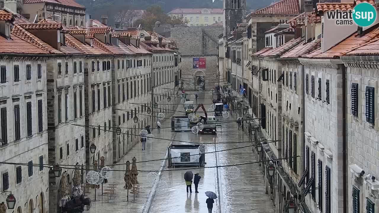 Kamera v zivo Dubrovnik – panorama na stari del mesta