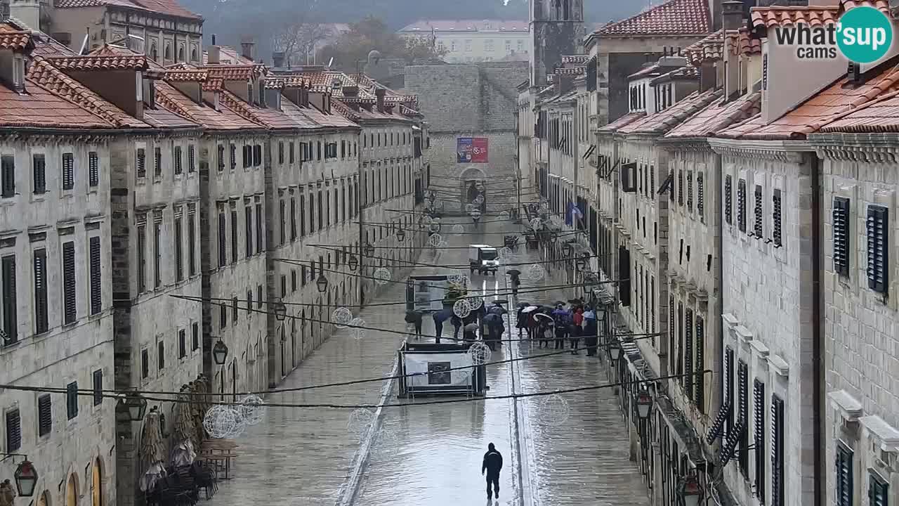 Kamera v zivo Dubrovnik – panorama na stari del mesta