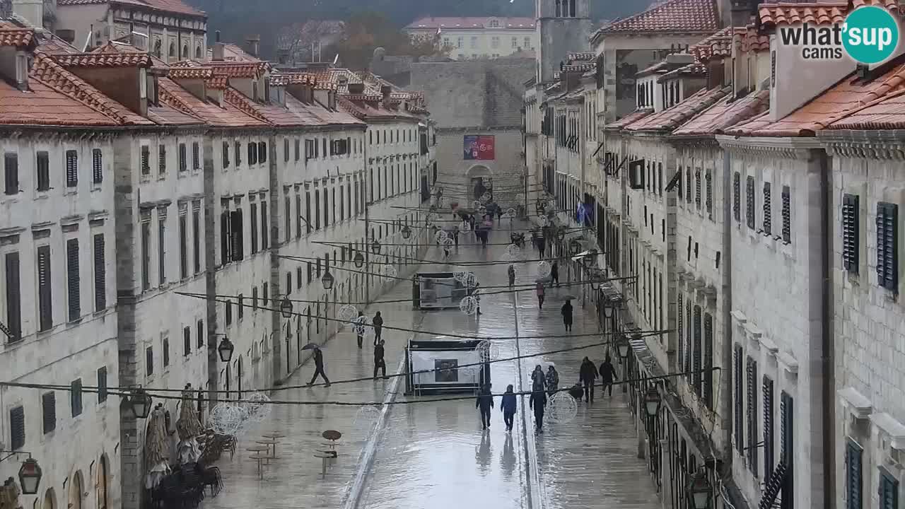 Kamera v zivo Dubrovnik – panorama na stari del mesta