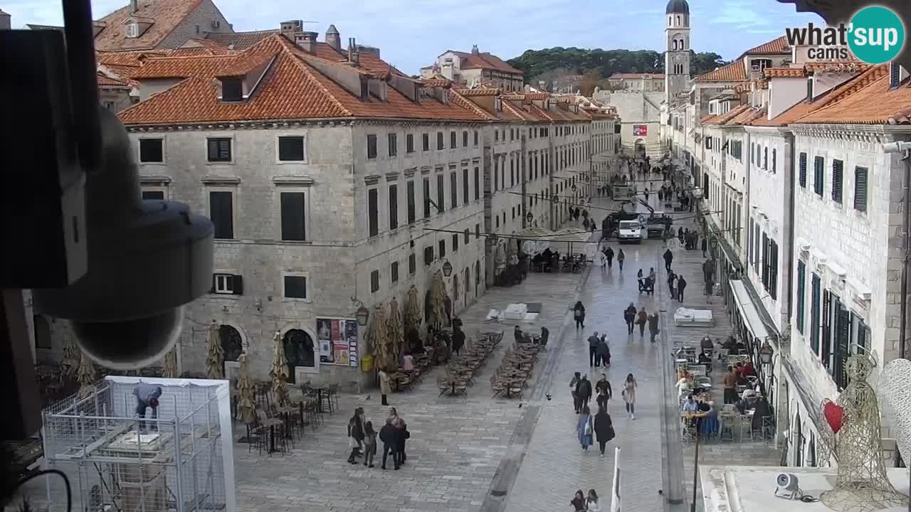 Kamera v zivo Dubrovnik – panorama na stari del mesta