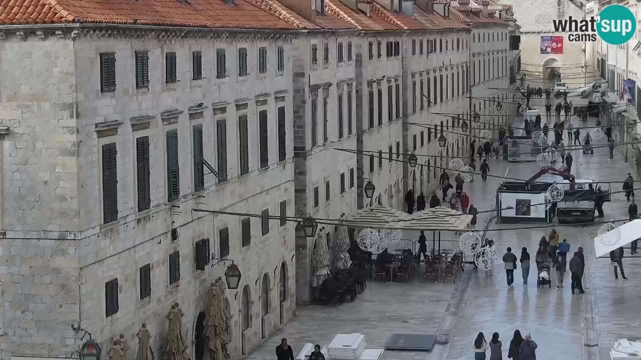 Kamera v zivo Dubrovnik – panorama na stari del mesta