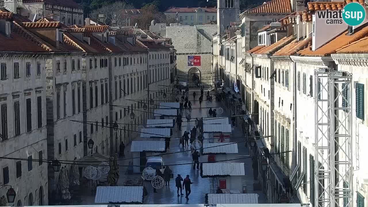 Kamera v zivo Dubrovnik – panorama na stari del mesta