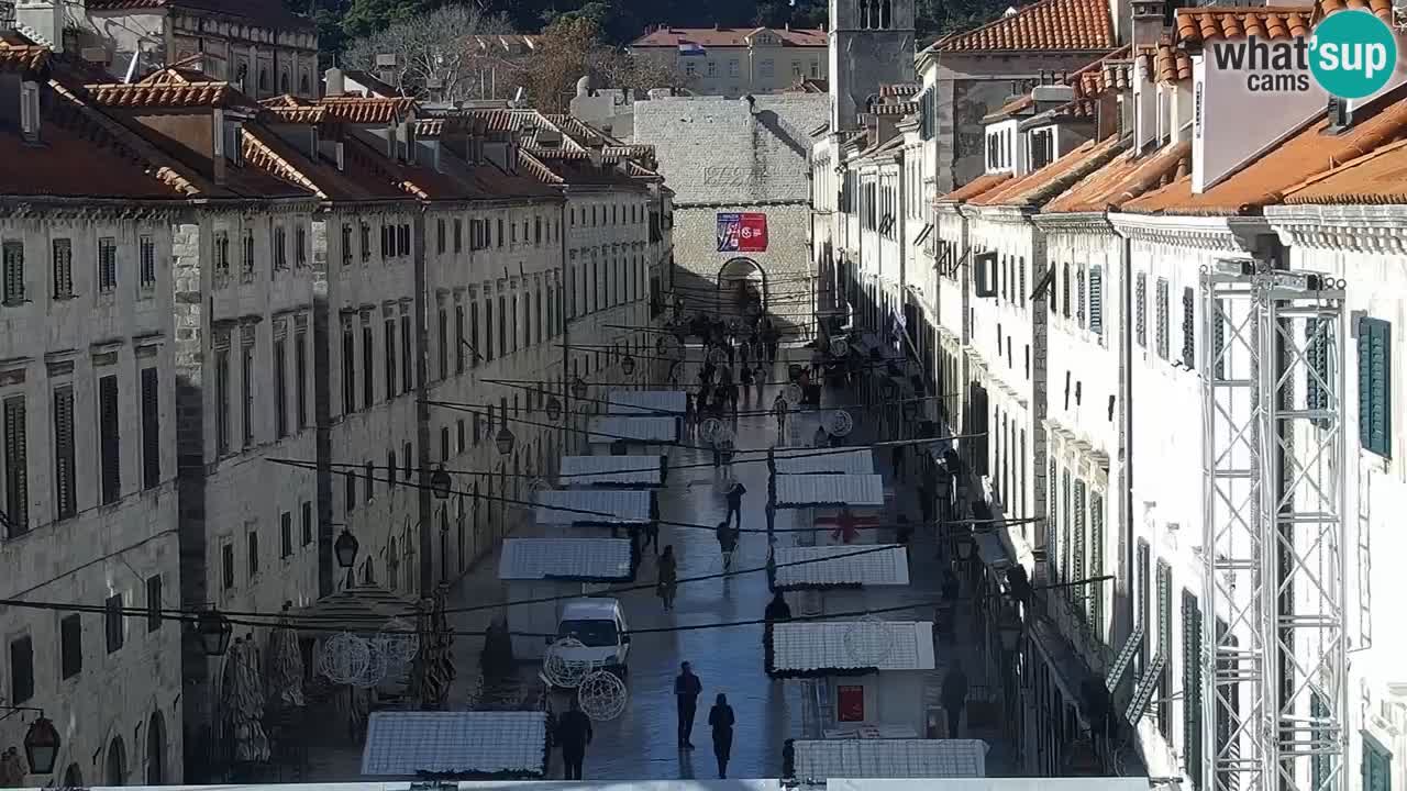 Webcam live Dubrovnik – panorama della città vecchia