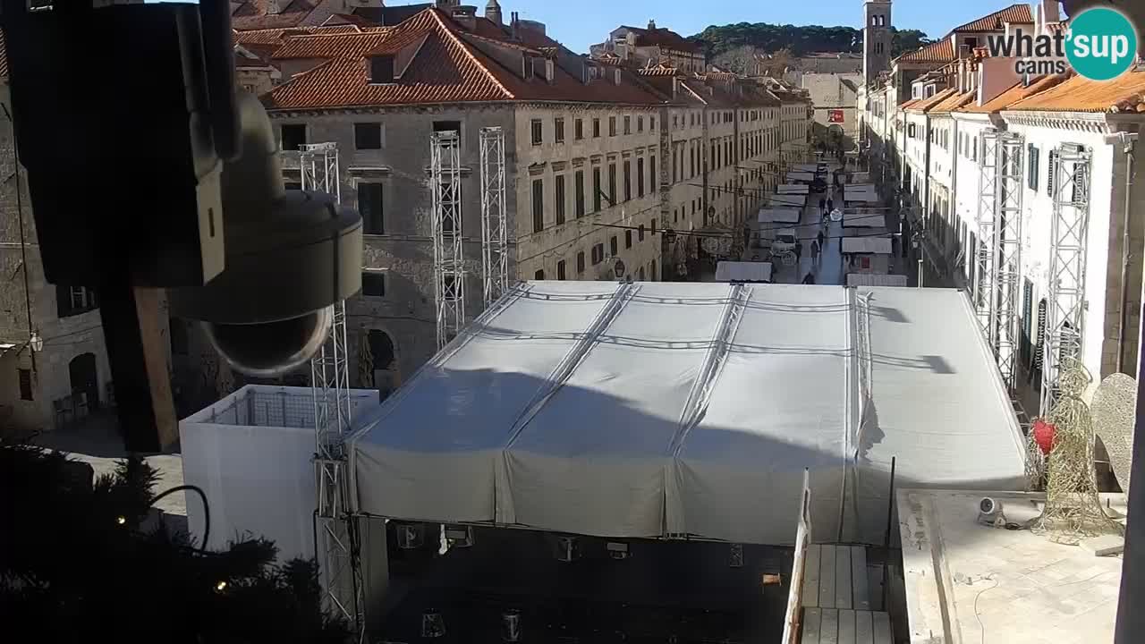 Kamera v zivo Dubrovnik – panorama na stari del mesta