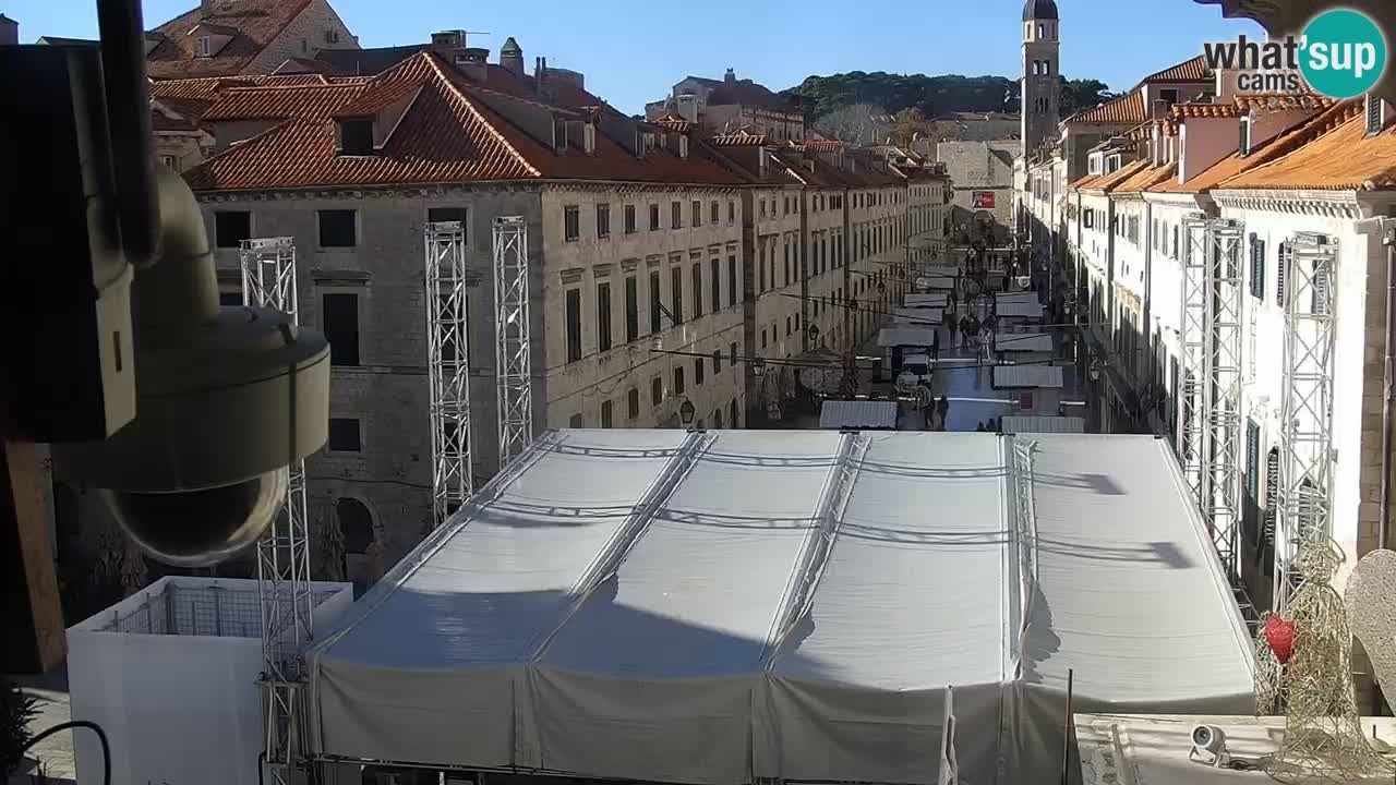 Kamera v zivo Dubrovnik – panorama na stari del mesta