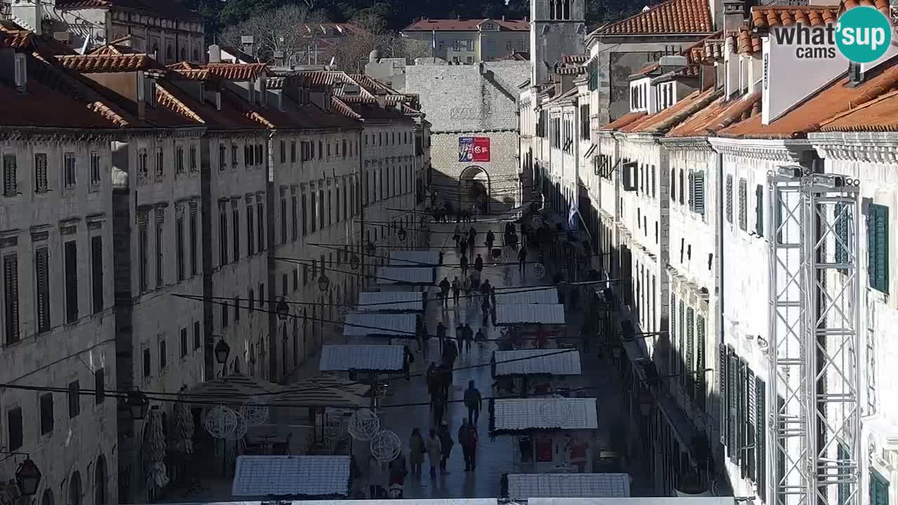 Kamera v zivo Dubrovnik – panorama na stari del mesta