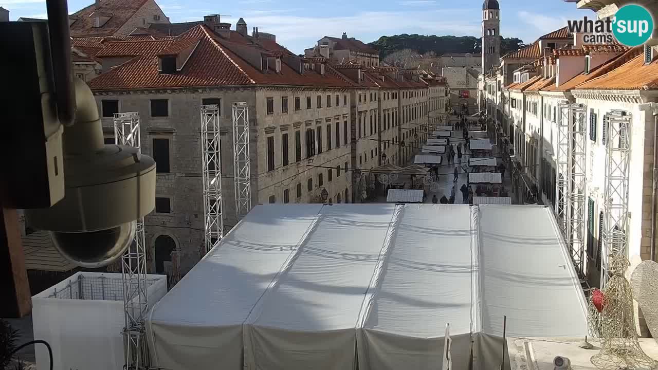 Kamera v zivo Dubrovnik – panorama na stari del mesta