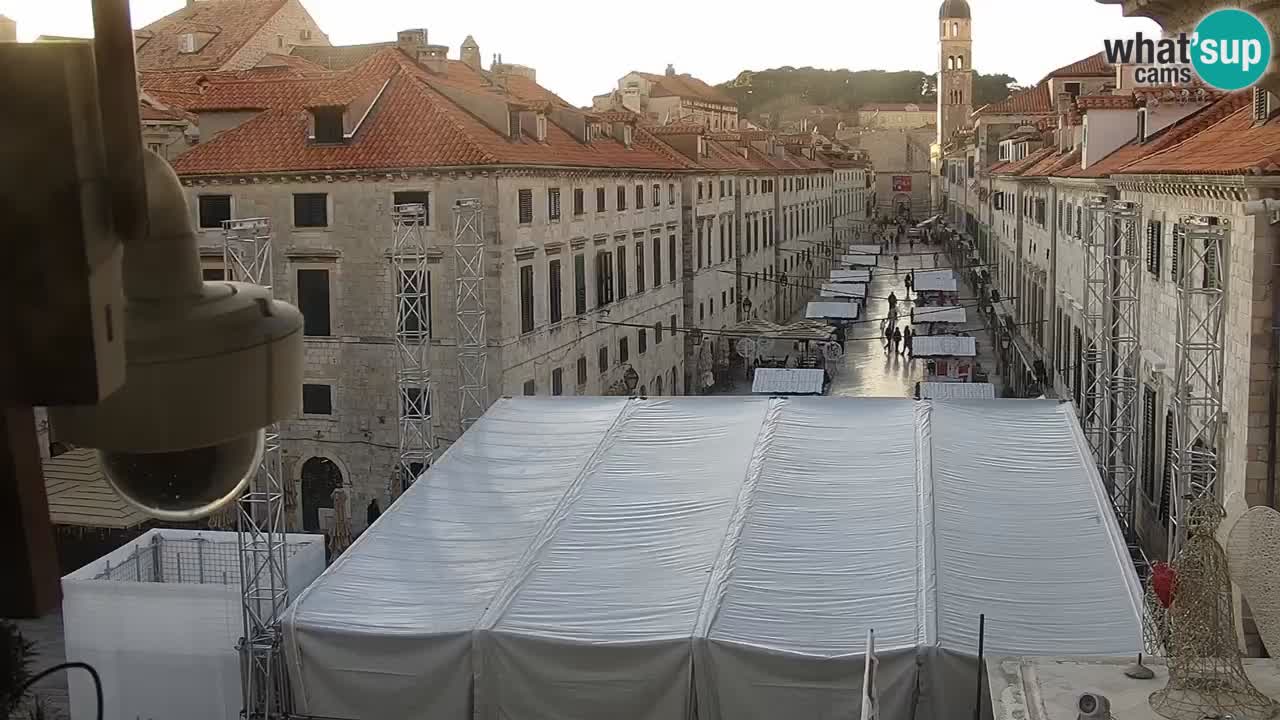 Kamera v zivo Dubrovnik – panorama na stari del mesta