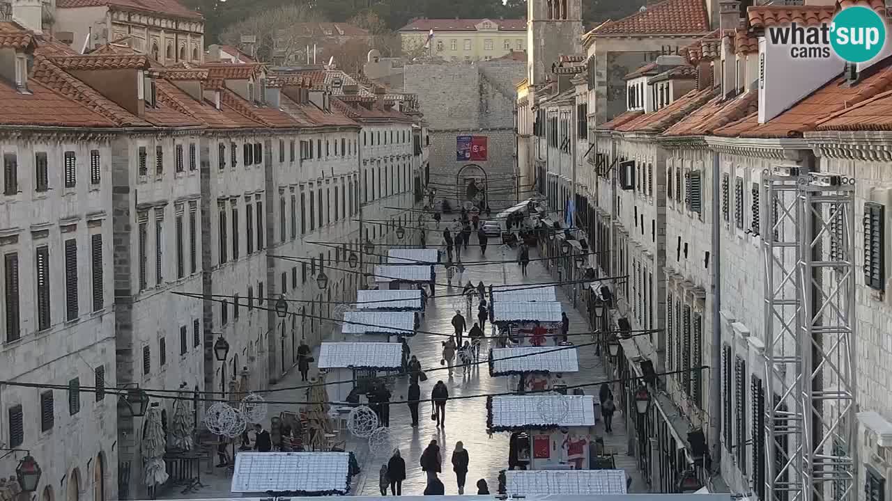 Kamera v zivo Dubrovnik – panorama na stari del mesta