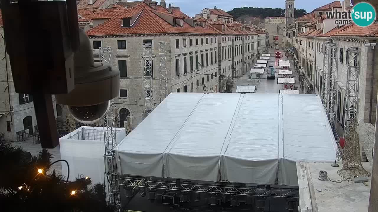 Kamera v zivo Dubrovnik – panorama na stari del mesta