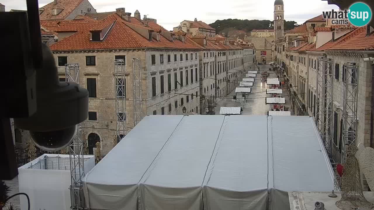 Kamera v zivo Dubrovnik – panorama na stari del mesta