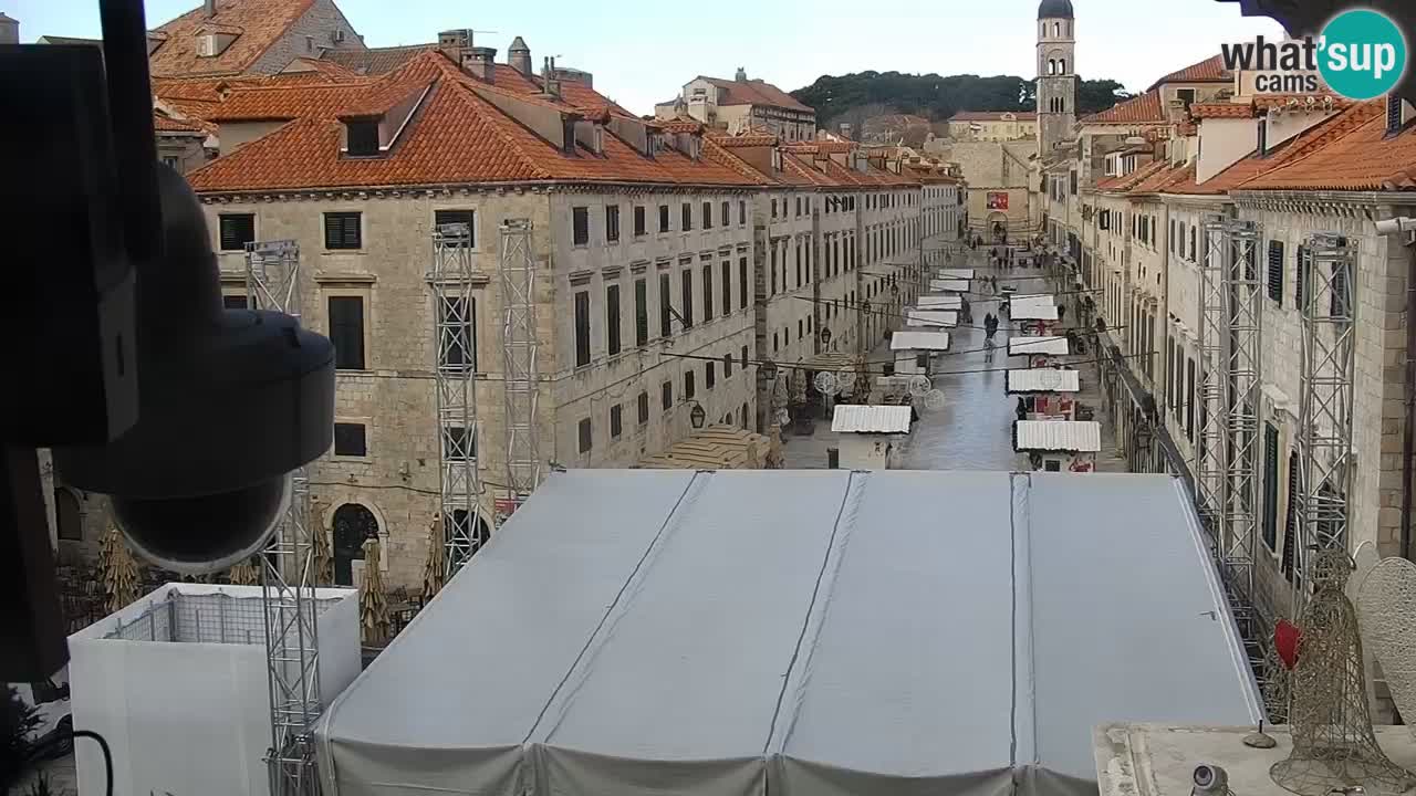 Kamera v zivo Dubrovnik – panorama na stari del mesta