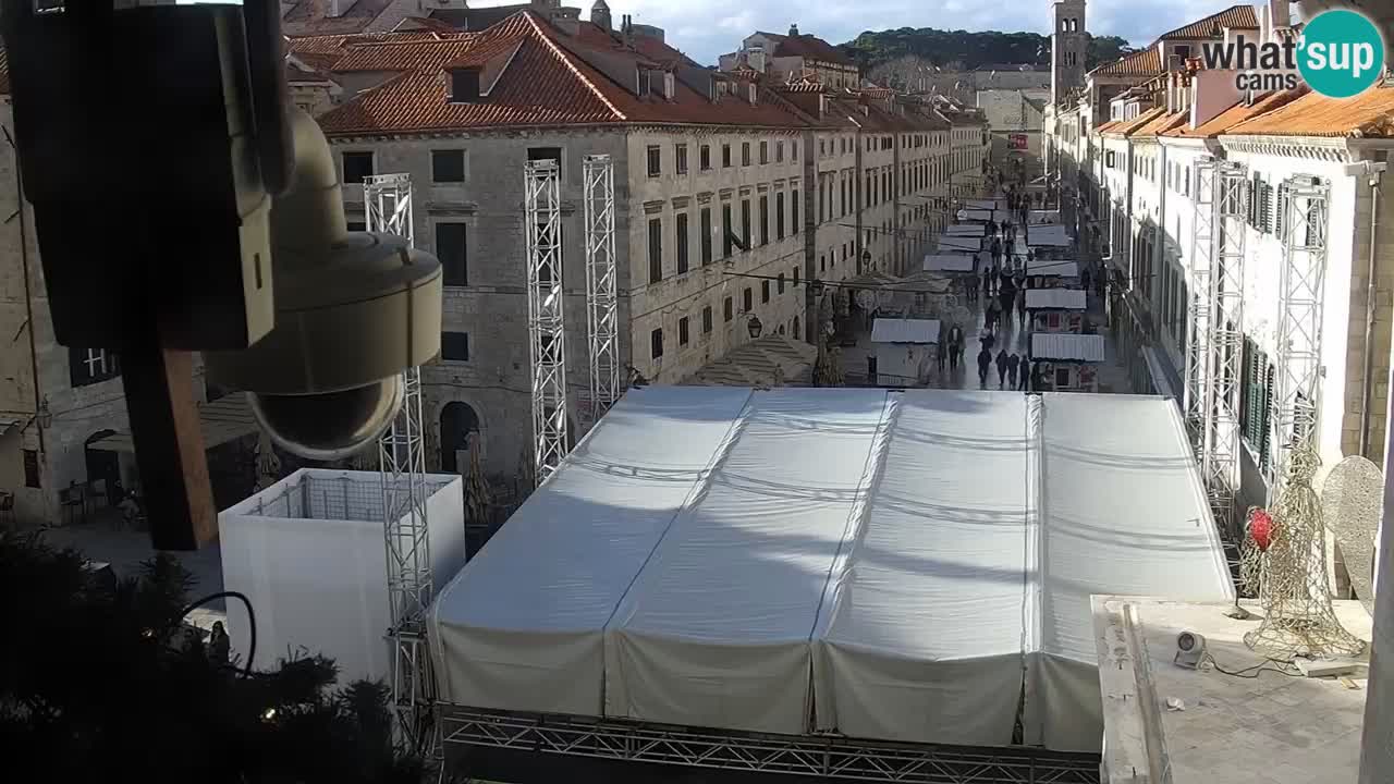 Kamera v zivo Dubrovnik – panorama na stari del mesta