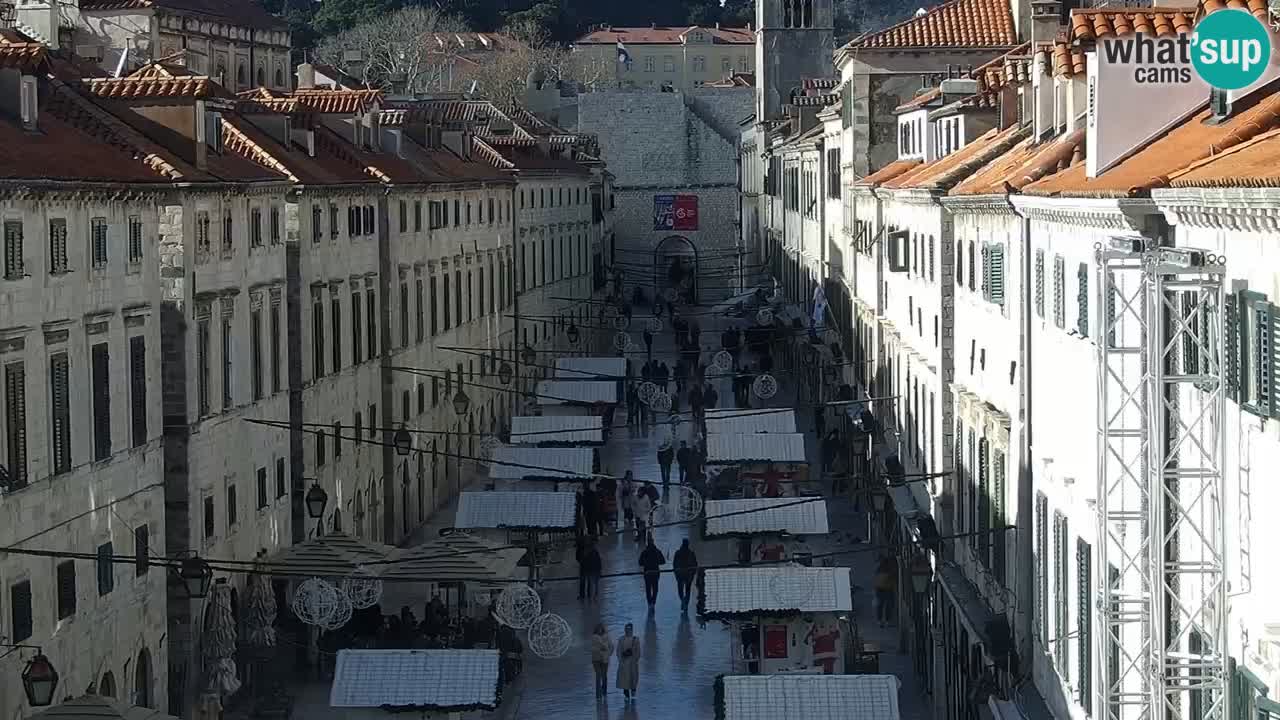 Kamera v zivo Dubrovnik – panorama na stari del mesta