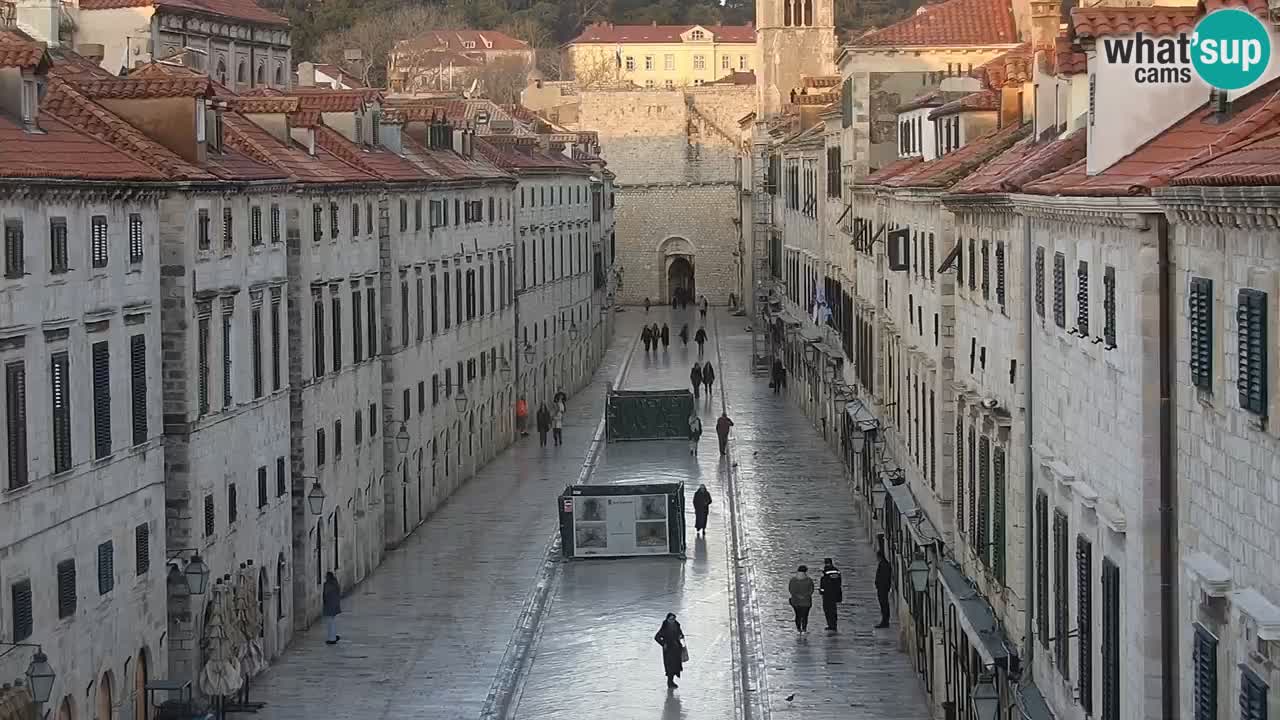 Kamera v zivo Dubrovnik – panorama na stari del mesta