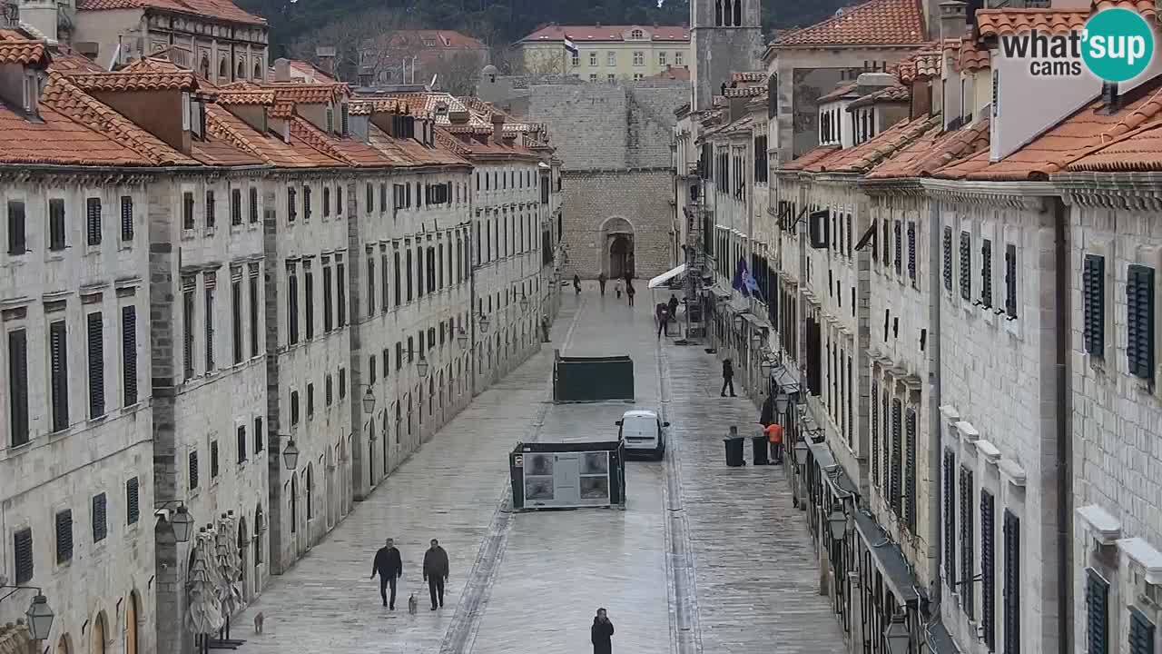 Kamera v zivo Dubrovnik – panorama na stari del mesta