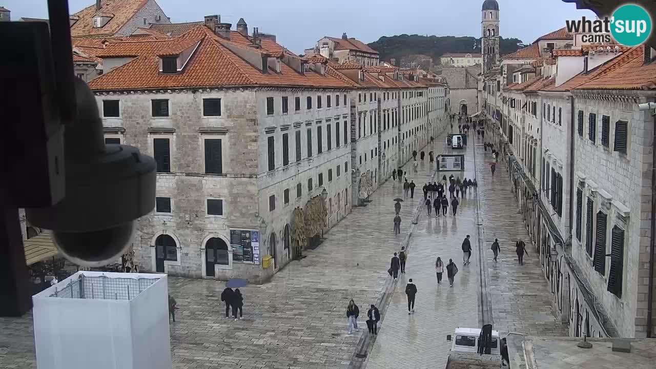 Kamera v zivo Dubrovnik – panorama na stari del mesta