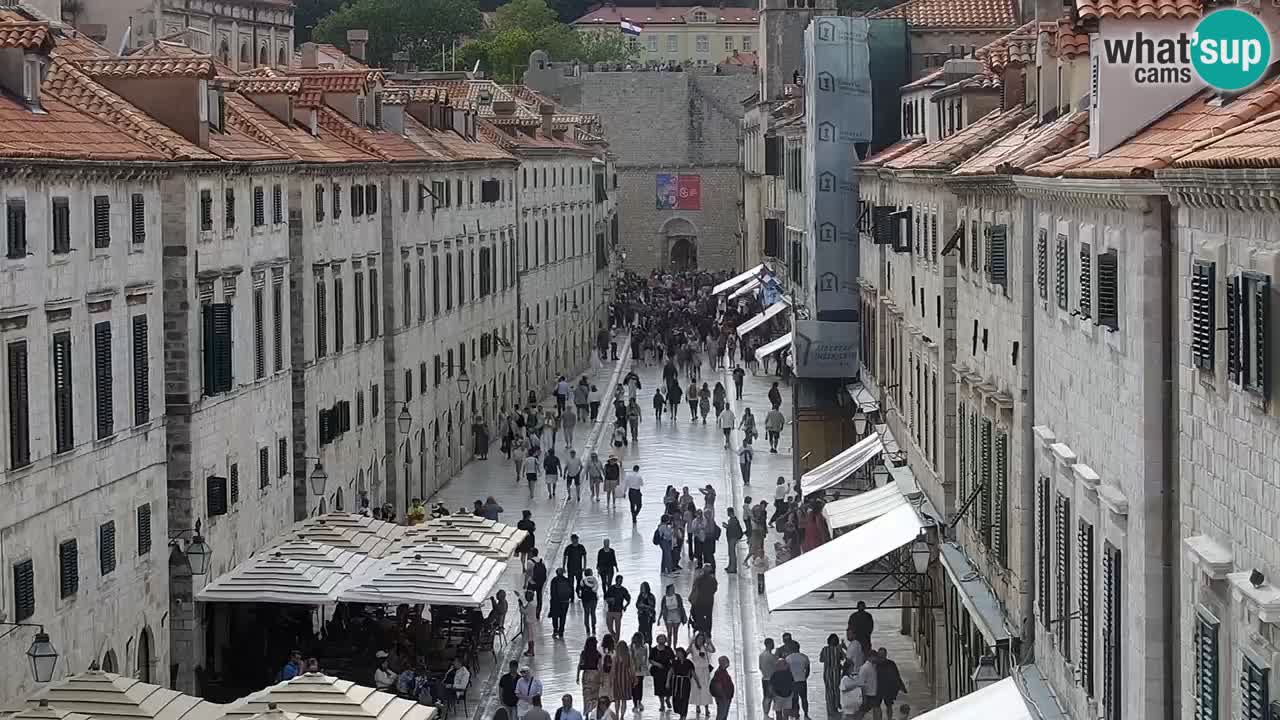 Kamera v zivo Dubrovnik – panorama na stari del mesta