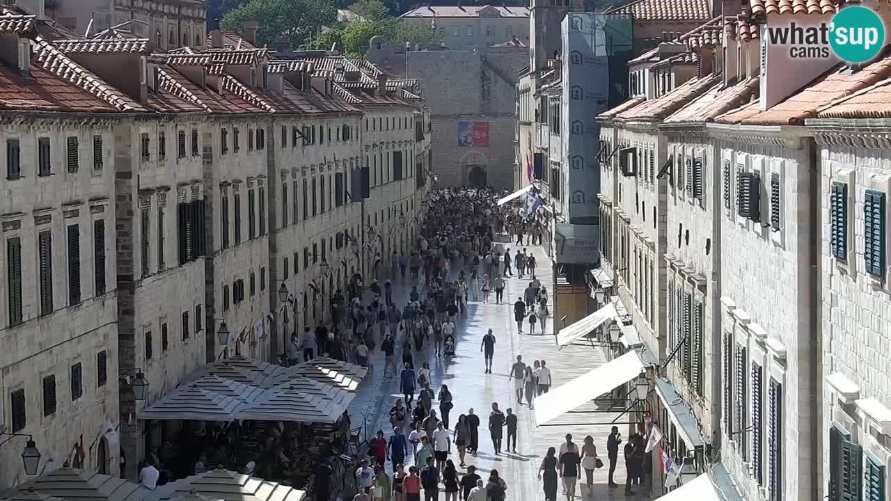 Kamera v zivo Dubrovnik – panorama na stari del mesta