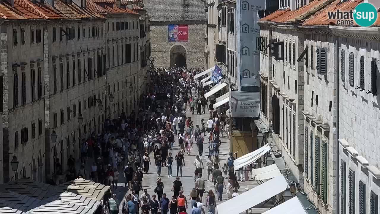 Kamera v zivo Dubrovnik – panorama na stari del mesta