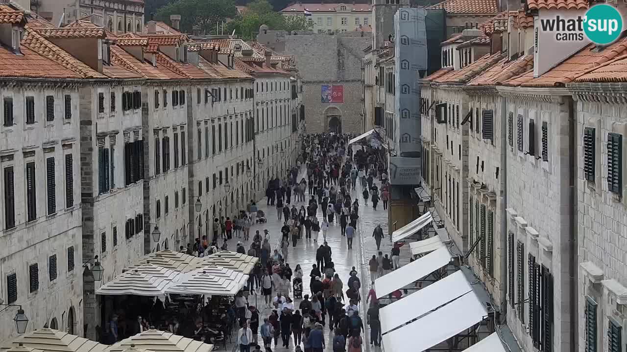 Kamera v zivo Dubrovnik – panorama na stari del mesta